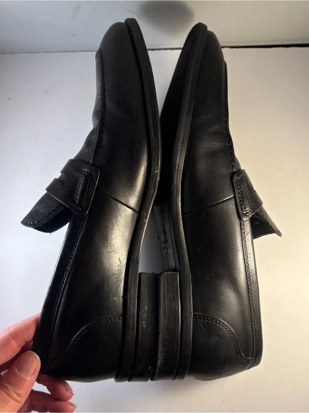 Cole Haan C29037 Size 8 M‎ Men's Warner Grand Penny Loafer Black Leather